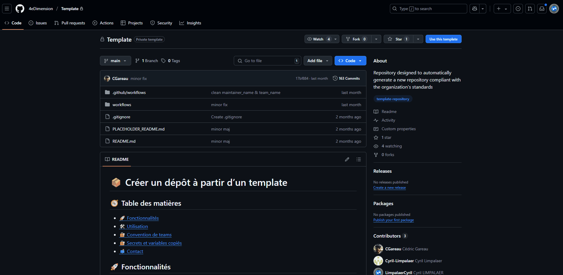 Création Repository GitHub avec CI/CD